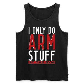 Arm wrestling arm wrestler - Men's Premium Organic Tank Top - black - Front - Michal (187cm)