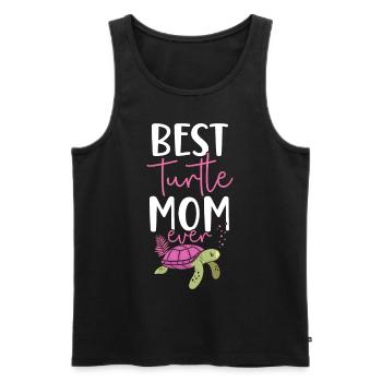 Sea Turtle Tortoise Mom Best - Men's Premium Organic Tank Top - black - Front - Michal (187cm)