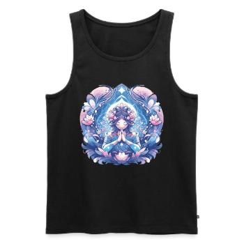 Méditation - Débardeur bio Premium Homme - noir - Devant - Michal (187cm)