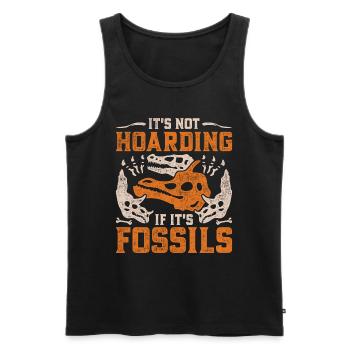 Paläontologe It's Not Hoarding If It's Fossils - Männer Premium Bio Tank Top - Schwarz - Vorne - AI Model Male 178 light (178cm)