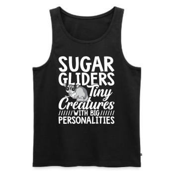 Sugar Gliders Tiny Creatures Sugar Glider Owner - Débardeur bio Premium Homme - noir - Devant - Michal (187cm)