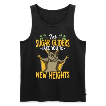 Sugar Gliders New Heights Sugar Glider Besitzer - Männer Premium Bio Tank Top - Schwarz - Vorne - Michal (187cm)
