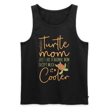 Sea Turtle Tortoise Mom Turtle Mom - Men's Premium Organic Tank Top - black - Front - Michal (187cm)