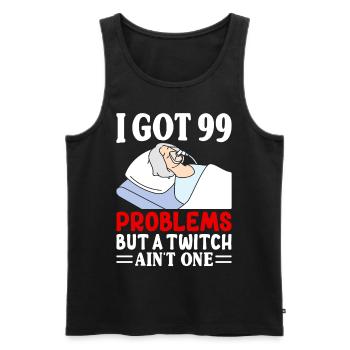 Anesthesiologist Anesthesiology - Men's Premium Organic Tank Top - black - Front - AI Model Male 178 light (178cm)