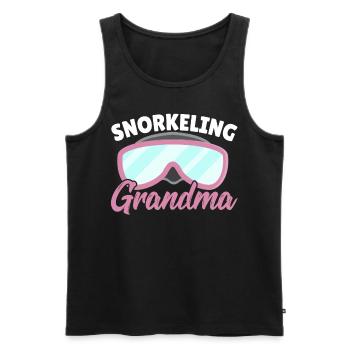 Schnorcheln Oma Schnorchel Tauchen Tauchen - Männer Premium Bio Tank Top - Schwarz - Vorne - Michal (187cm)