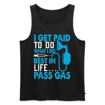 Anesthesiologist Anesthesiology - Men's Premium Organic Tank Top - black - Front - Michal (187cm)