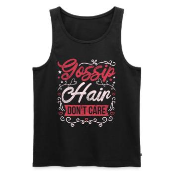 HR Manager Human Resources Manager Gossip Hair Don't Care - Men's Premium Organic Tank Top - black - Front - Michal (187cm)