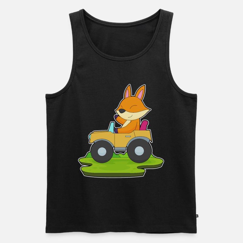 Fuchs Auto - Männer Premium Bio Tank Top - Schwarz