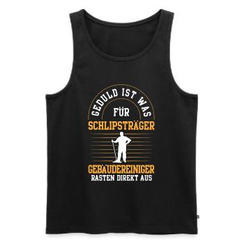 Gebäudereiniger rasten direkt aus Fensterputzer - Männer Premium Bio Tank Top - Schwarz - Vorne - Michal (187cm)