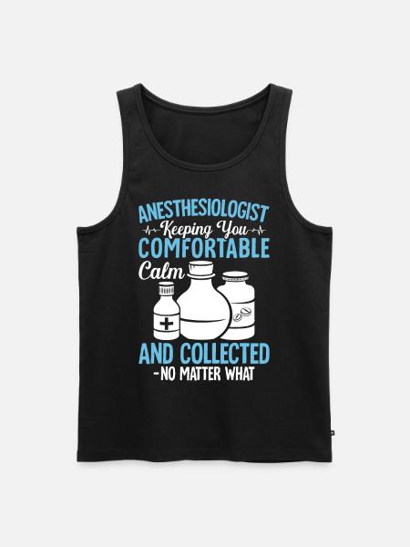 Anesthesiology - Men's Premium Organic Tank Top - black
