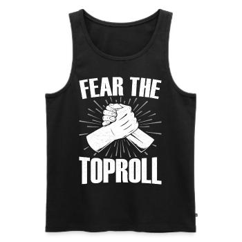Armdrücken Armdrücker - Männer Premium Bio Tank Top - Schwarz - Vorne - Michal (187cm)