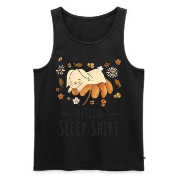Bowling Cone Official Sleep Shirt for Fans Bowlin - Men's Premium Organic Tank Top - black - Front - Michal (187cm)