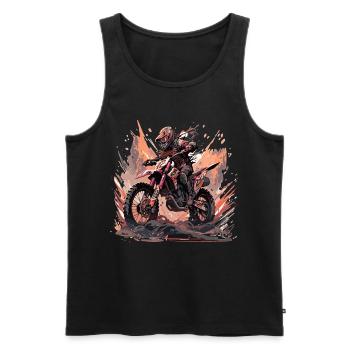 Supermotard Motocross Moto Moto Moto - Débardeur bio Premium Homme - noir - Devant - Michal (187cm)