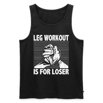 Arm wrestling arm wrestler - Men's Premium Organic Tank Top - black - Front - Michal (187cm)