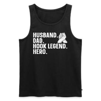 Armdrücken Armdrücker - Männer Premium Bio Tank Top - Schwarz - Vorne - Michal (187cm)