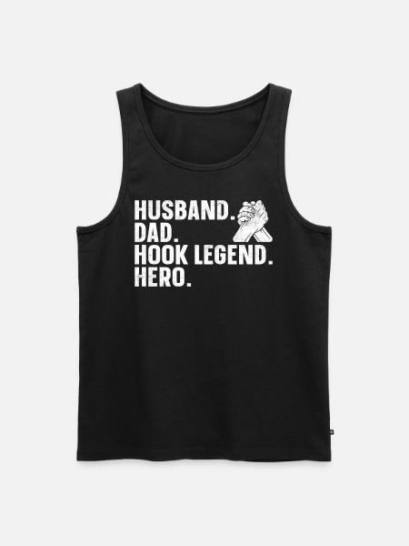 Armdrücken Armdrücker - Männer Premium Bio Tank Top - Schwarz