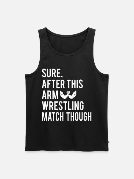 Arm wrestler - Men's Premium Organic Tank Top - black
