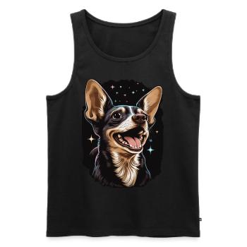Cute Chihuahua Dog Breed Pet Lover - Männer Premium Bio Tank Top - Schwarz - Vorne - Michal (187cm)