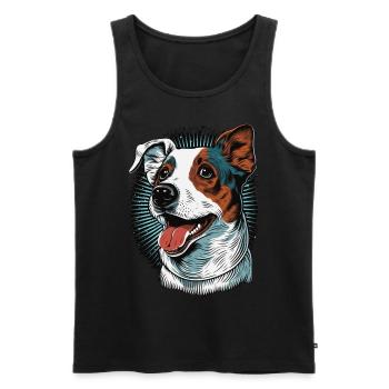 Cute Jack Russel Terrier Dog Breed Pet Lover - Männer Premium Bio Tank Top - Schwarz - Vorne - Michal (187cm)