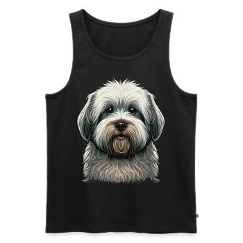 Cute Havenese Dog Breed Pet Lover - Männer Premium Bio Tank Top - Schwarz - Vorne - Michal (187cm)