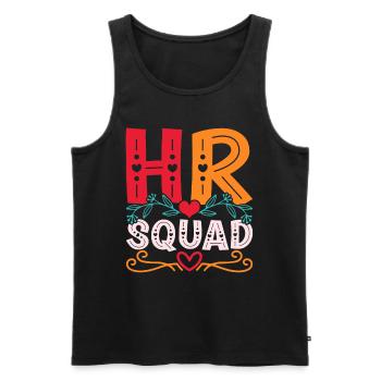 HR Manager Human Resources Manager HR Squad - Men's Premium Organic Tank Top - black - Front - Michal (187cm)