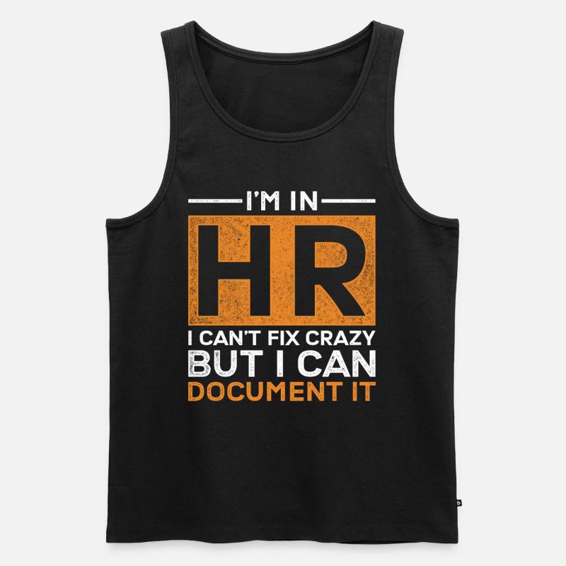 HR Manager Personalmanager - Männer Premium Bio Tank Top - Schwarz