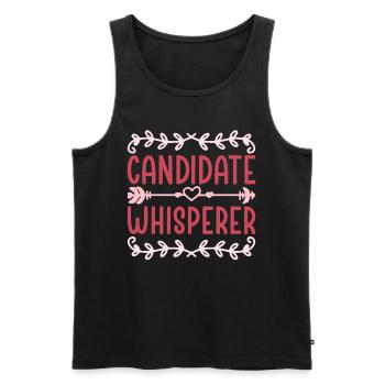 HR Manager Human Resources Manager Candidate Whisperer - Men's Premium Organic Tank Top - black - Front - AI Model Male 178 light (178cm)