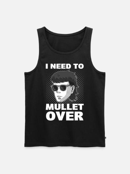 Jeg har brug for at få mullet over mullet frisure - Herre Premium økologisk tanktop - sort