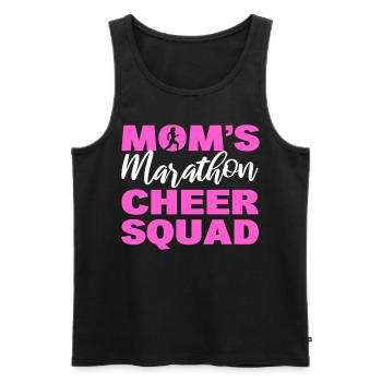 Mom's Marathon Cheer Squad Marathon Finisher - Men's Premium Organic Tank Top - black - Front - Michal (187cm)