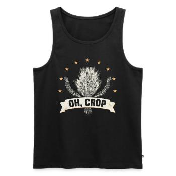 Farmer Farmer Grain Farmer Farm Country Egg - Men's Premium Organic Tank Top - black - Front - Michal (187cm)
