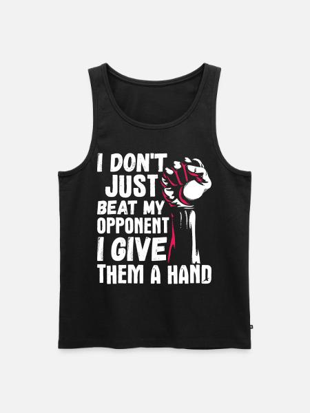 Arm wrestling arm wrestler - Men's Premium Organic Tank Top - black