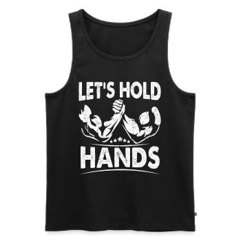 Arm wrestling arm wrestler - Men's Premium Organic Tank Top - black - Front - Michal (187cm)