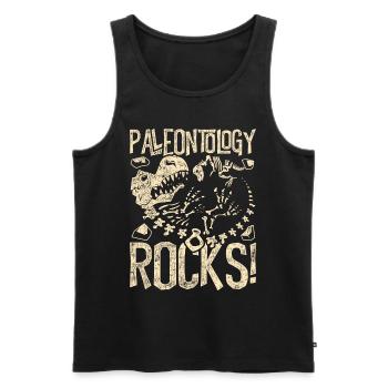 Paleontology Rocks Paläontologie Paläontologe - Männer Premium Bio Tank Top - Schwarz - Vorne - AI Model Male 178 light (178cm)