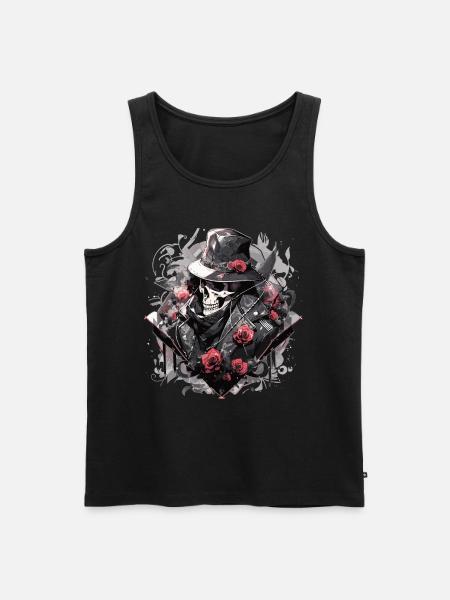 Skull Skull Skulls Skull Skeleton - Men's Premium Organic Tank Top - black
