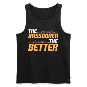 Fagott Fagottist - Männer Premium Bio Tank Top - Schwarz - Vorne - Michal (187cm)