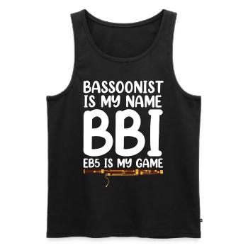 Fagott - Männer Premium Bio Tank Top - Schwarz - Vorne - Michal (187cm)