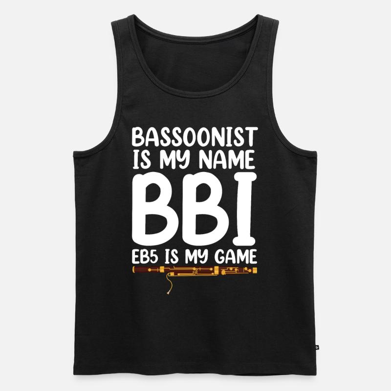 Fagott - Männer Premium Bio Tank Top - Schwarz