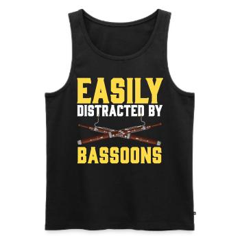 Fagottist - Männer Premium Bio Tank Top - Schwarz - Vorne - Michal (187cm)