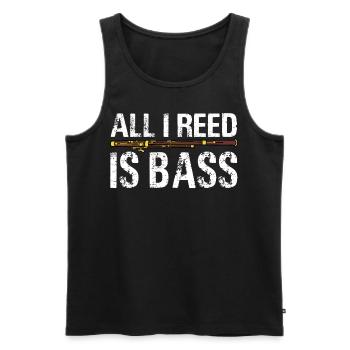 Fagott Fagottist - Männer Premium Bio Tank Top - Schwarz - Vorne - AI Model Male 178 light (178cm)