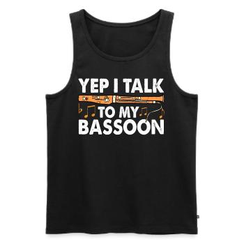 Fagottist - Männer Premium Bio Tank Top - Schwarz - Vorne - Michal (187cm)