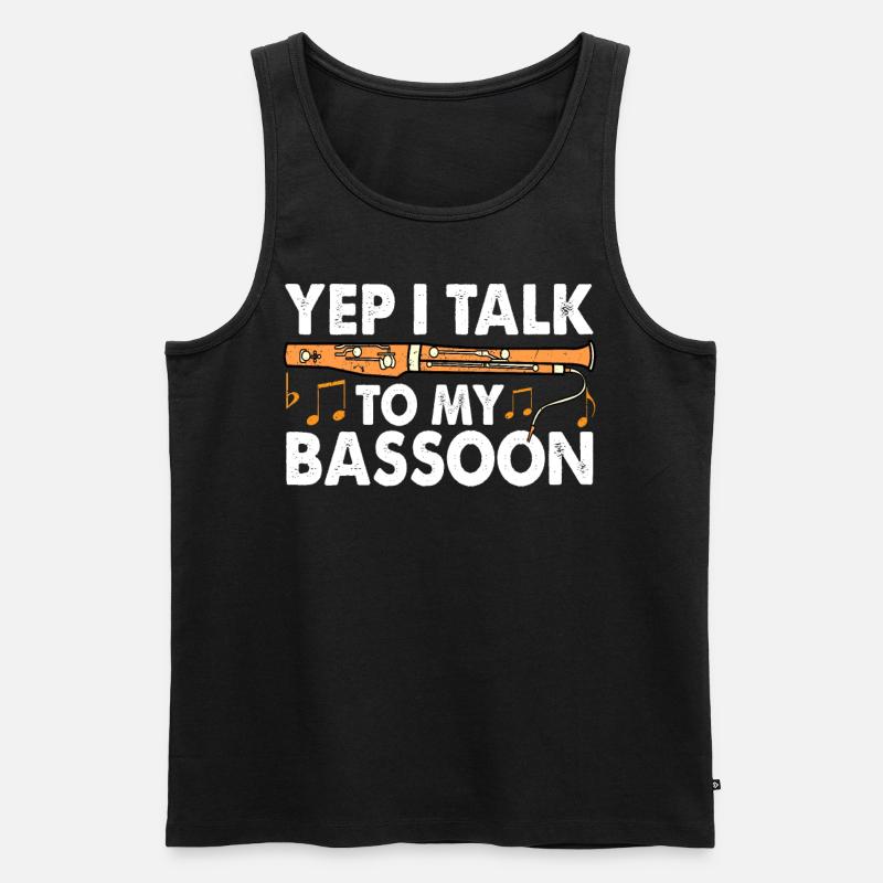 Fagottist - Männer Premium Bio Tank Top - Schwarz