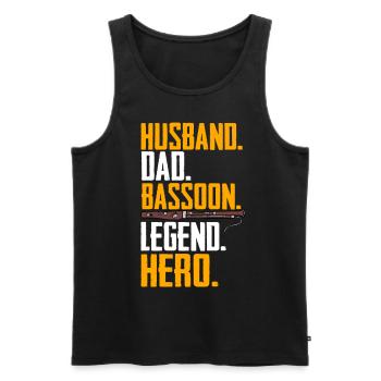 Fagottist - Männer Premium Bio Tank Top - Schwarz - Vorne - Michal (187cm)