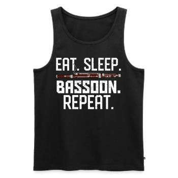 Fagottist - Männer Premium Bio Tank Top - Schwarz - Vorne - Michal (187cm)