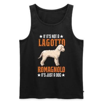 Lagotto Romagnolo Wasserhund - Männer Premium Bio Tank Top - Schwarz - Vorne - Michal (187cm)