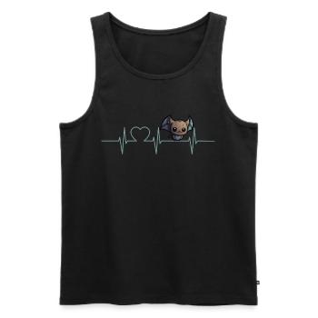 Bats Bat - Men's Premium Organic Tank Top - black - Front - AI Model Male 178 light (178cm)