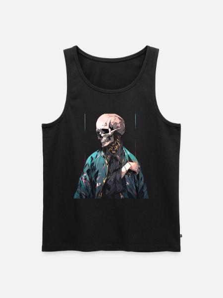 Skull Skull Skulls Skull Skeleton - Men's Premium Organic Tank Top - black