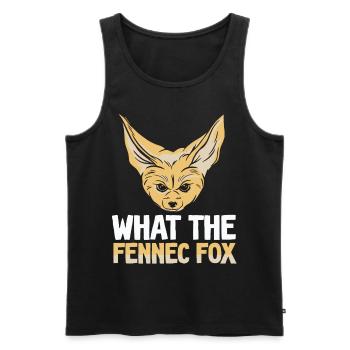 Ce que le propriétaire Fennec Fox Fennec Foxes - Débardeur bio Premium Homme - noir - Devant - AI Model Male 178 light (178cm)