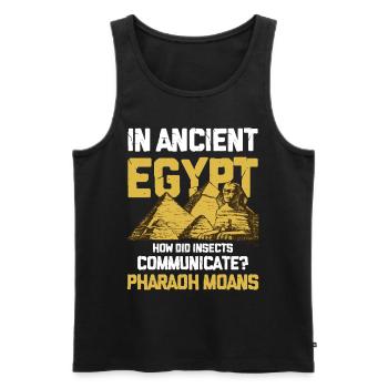 In Ancient Egypt Insect Communicate Pharaoh Moans - Männer Premium Bio Tank Top - Schwarz - Vorne - Michal (187cm)