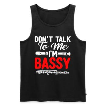 Fagott Fagottist - Männer Premium Bio Tank Top - Schwarz - Vorne - Michal (187cm)