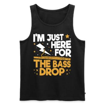 Fagott Fagottist - Männer Premium Bio Tank Top - Schwarz - Vorne - Michal (187cm)